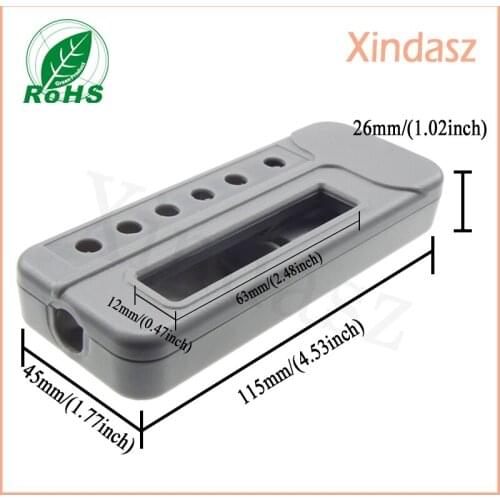 10pcs/lot electronics project boxes plastic lcd enclosure electronic housing 115*45*26mm