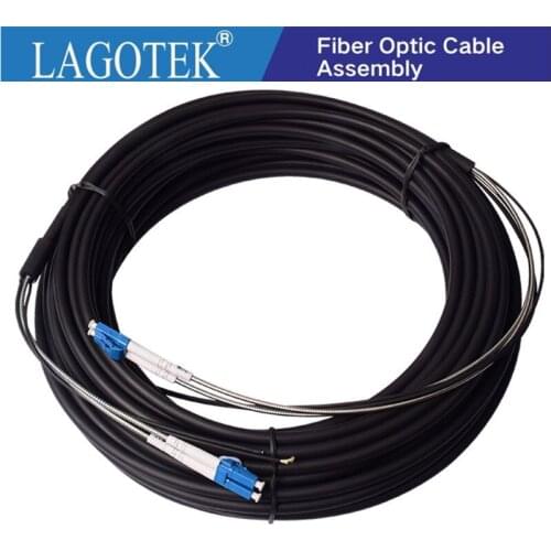 100M LC UPC Fiber Optic Patch Cord 2 core optical fiber cable Duplex GYFJH 2A1a 7.0MM BBU.RRU Field Fiber cable for base station
