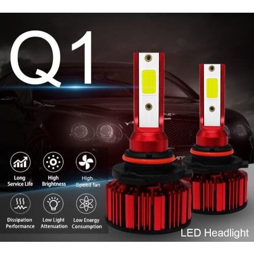 2PCS/Lot Q1-LED headlight 6000KQ1-HB4/9006 Waterproof, explosion-proof, bright 50w pair