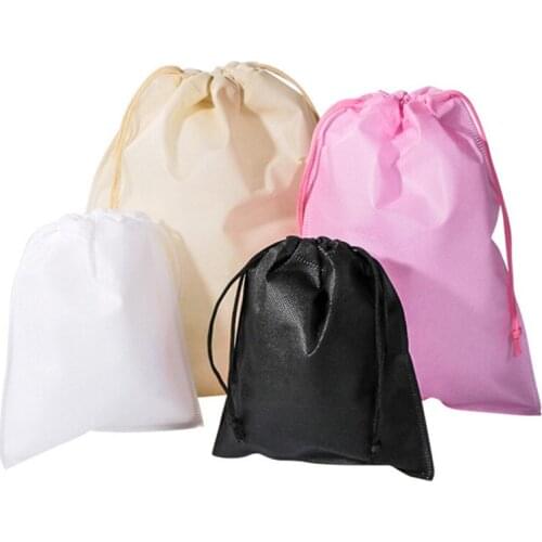 20 pieces Non woven fabric drawstring bags for clothes/shoegift/Chrismas festival bags Dust bag Storage bag accept custom logo