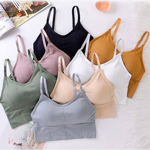 2020 Women Sport Bra Female Gym Fitness Running Sport Wirefree Padded Athletic Vest Top Breathable Sleeping Underwear