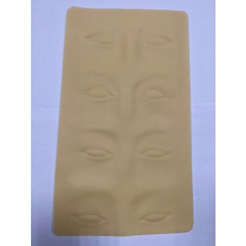 5pcs/lot silicone High Quality Tattoo Practice Skin 3D Cosmetic Permanent Makeup Eyebrow Eye Practice Skin
