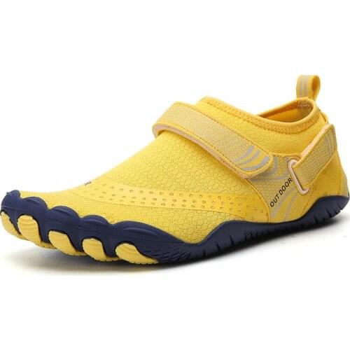 TaoBo Men Women Five Finger Water Shoes Big Size 47 46 Quick Dry Barefoot Aqua Sneaker Quick Lace Surfing Slippers Hiking Wading
