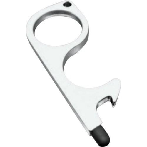 2 Pcs Contactless Door Opener Keychain Tool with Stylus Tips for Push Elevator Buttons Screens GK99