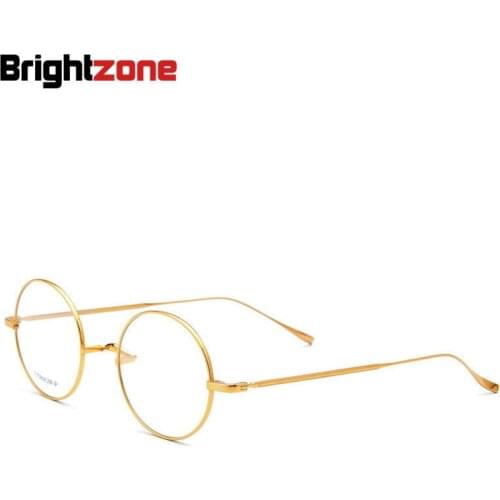 Brightzone Vintage Series Premium Collection Superb Quality Pure IP-Titanium Spectacle Glasses Frame Eyeglasses Oculos De Grau