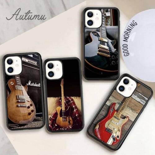 Musical Violin Guitar Phone Case for iPhone 11 12 Pro Max mini X XR XS SE 2020 5 6S 7 8 Plus Samsung Galaxy S8 S9 S10 Cover