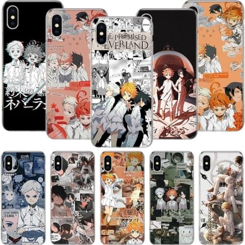 The Promised Neverland Anime Phone Case For iPhone 11 12 Pro XS XR X Max 7 8 6 6S Plus Mini + 5 SE Pattern Customized Coque Cove