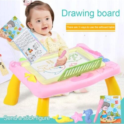 Hot Large Childrens Magnetic Color Graffiti Drawing Board Table Kit School Supplies Foldable Painting Writing Artboard Kid Gift