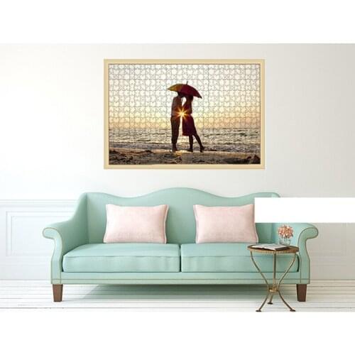 Custom Jigsaw Puzzle with Your Own Picture Printing Children Jigsaw with 500Pcs Wood Photo Frame