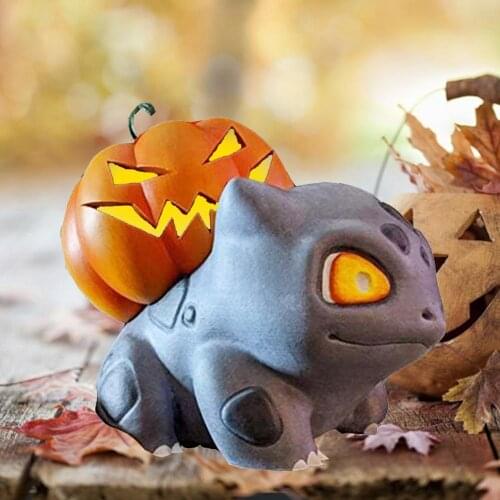 Halloween Pumpkin Dragon 3D Top Pumpkin Wonder Frog Seed Back Pumpkin Light Holder Pumpkin Mon-ster Halloween Decoration
