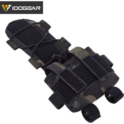 IDOGEAR MK2 Battery Case for Helmet Tactical Helmet Pouch Hunting Accessories Night Pouch Helmet Bag Multicam Black 3525