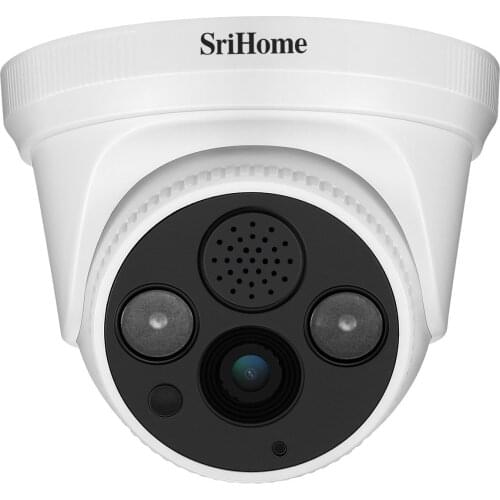 Srihome SH030 3MP 1296P 3x Zoom Wireless Intercom IP Dome Camera AI Humanoid Motion Detection Home Security CCTV Monitor