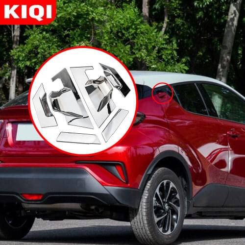 KIQI Car-Styling ABS Chrome Rear Door Handle Cover Door Hand Bowl Cover Trim Sticker for Toyota C-HR CHR 2016 - 2020 Accessories