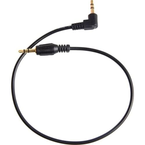 Short 30CM 3.5MM Male To Male 90 Degree Right Angled Aux Audio Cable Line
