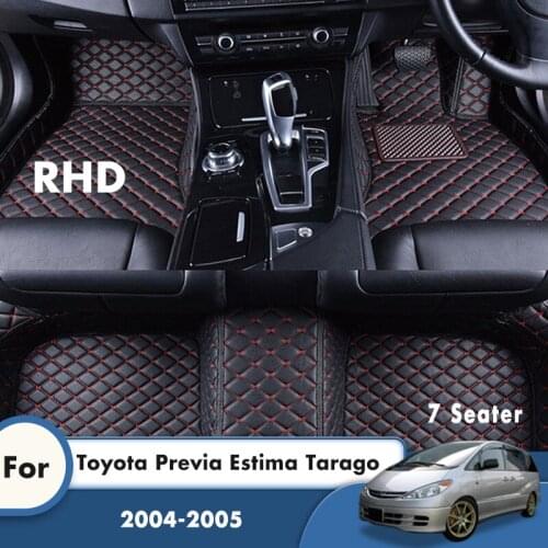 RHD Car Floor Mats For Toyota Previa Estima Tarago 2005 2004 7 Seater Car Interior Accessories Decoration Carpets Floorliners