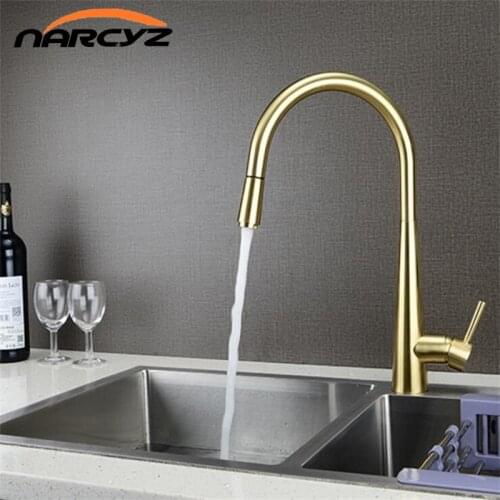Kitchen Faucets Black Brass Pull out Rotatable Hot and Cold kitchen faucet sink swivel multifunctional Basin Faucet XT-255