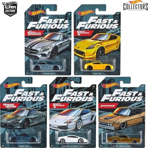 Hot Wheels - Fast & Furious 2020 Edition Lamborgini Mclaren Ford Mercedes Nissan
