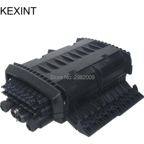 KEXINT 4 in 16 core Outdoor Fiber Optic / Termination Box Waterproof IP68 Distribution Box