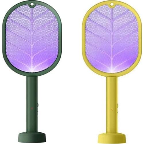 Handheld Rechargeable Tennis Racket Electric Fly Swatter Mosquito Lamp Bug Safety Mesh Cordless Tray for Summer