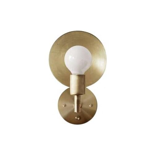 Simple Copper Shade European Industrial Wall Lamp Metal Loft Reton Wall Lamp Decoracao Para Casa deco mariage luminaria de mesa