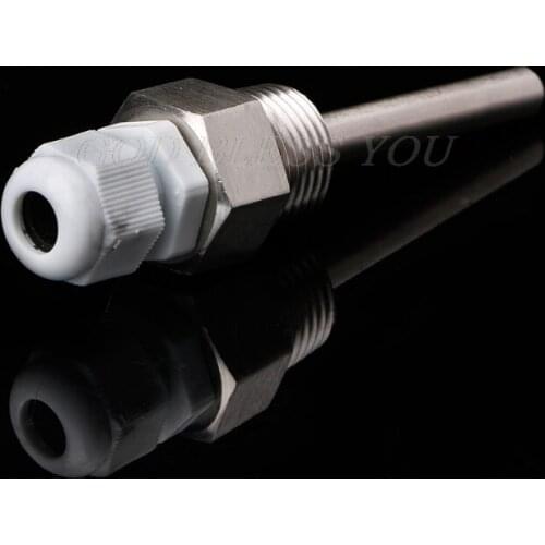 50-250mm Stainless Steel Thermowell 1/2" NPT Threads For Temperature Sensors Drop Shipping
