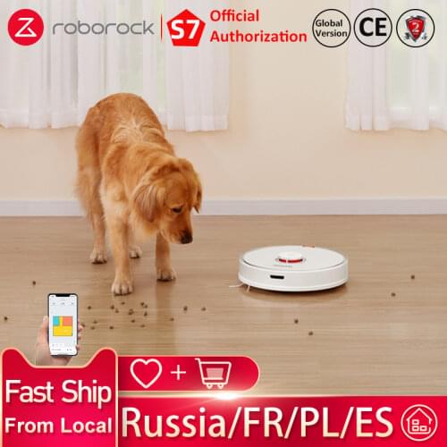 [FREE Gift] Black S7 Roborock Best Cordless Vacuum Cleaner Robot Laser Navigation Sweeping Mopping Wet Dry For Home Appliances