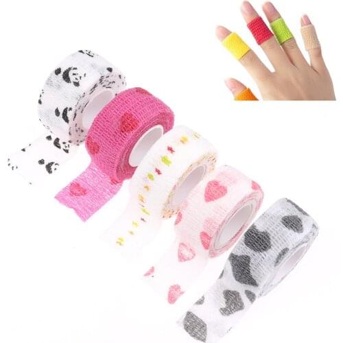 4.5m Self Adhesive Wrap Tape Medical Therapy Elastic Bandage Knee Protector 1 pcs Sports Colorful Printed Finger Joints Pet Tape
