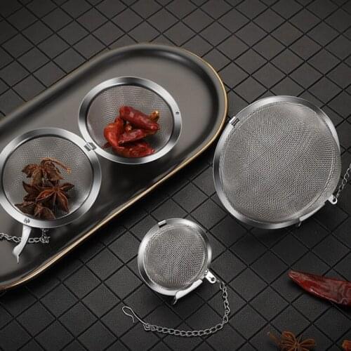 1 PC Stainless Tea Infuser Sphere Locking Spice Kitchen Tools Tea Ball Strainer Mesh Infuser Tea Filter Strainers