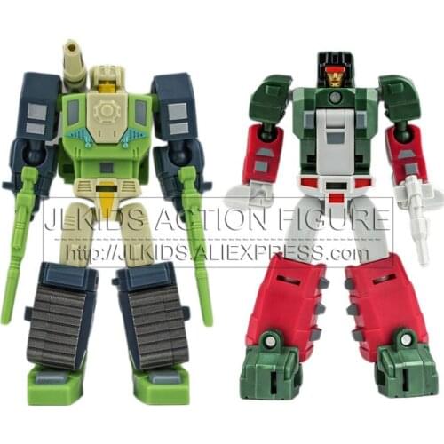 UT Transformation YM-02 Headmasters Hardhead & Skullcruncher Palm Mini Warrior Action Figure Robot Toys