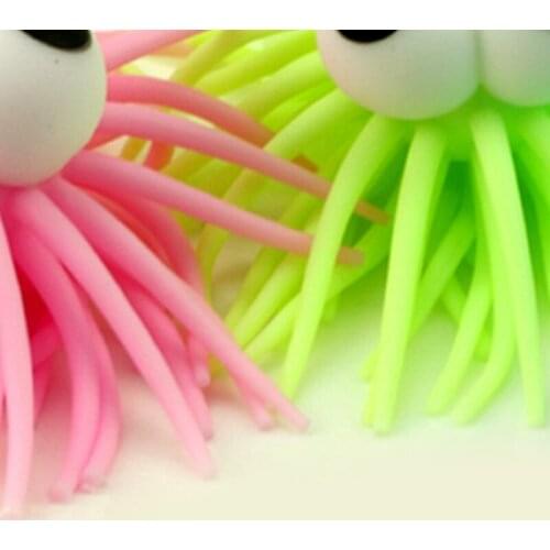 Y3NF Stress Relief Balls Neon Sensory Stress Relief Therapy Ball Bouncy Fidget Toys Bouncy Fidget Toys Luminous Party Favors