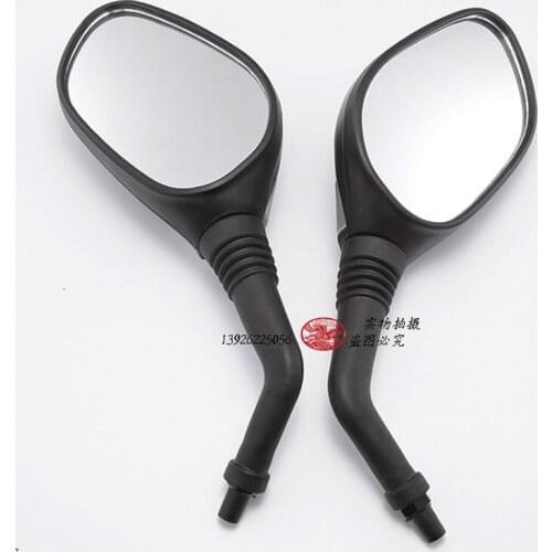 Motorcycle Mirror Black Scooter Backup Mirrors Aluminum Motorbike Side Mirror Universal parts for Kawasak Suzuki Yamaha 8MM 10MM