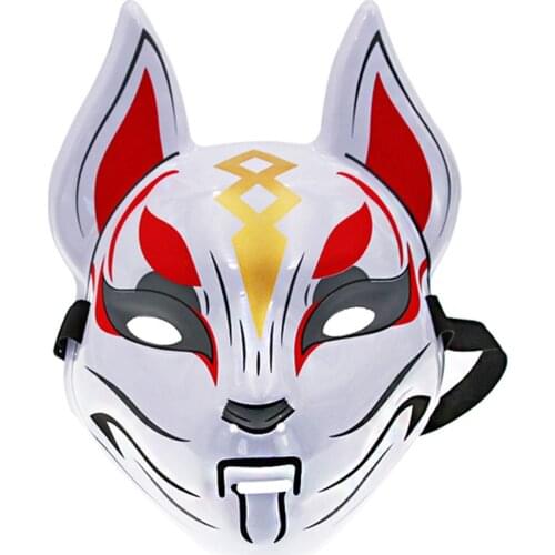 Japanese Style Anime Fox Game Cartoon Funny Halloween Masks Womens Cospaly Christmas Party Mask Performance Makeup Ball Props