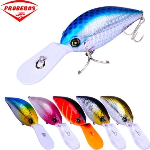 1pc Fishing Lure Crankbait 10cm 16g Fishing Bass Hard Swim Bait Wobbler with 4# High Carbon Steel Treble Hook Fishing Tackle