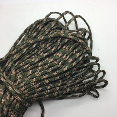 10yds/Lot Mxi color Paracord Bracelets Rope 7 Strand Parachute Cord CAMPING HiKING #Army+brown