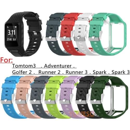 30PCS Silicone Replacement Wrist Band Strap For TomTom Runner 2 3 Spark 3 Adventurer Spark Cardio GPS Watch