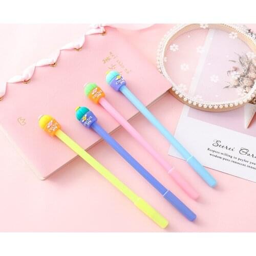 36 pcs/lot Fresh Cactus Gel Pen Cute 0.5 mm black Ink signature Pen Promotional Gift Stationery School Supplies