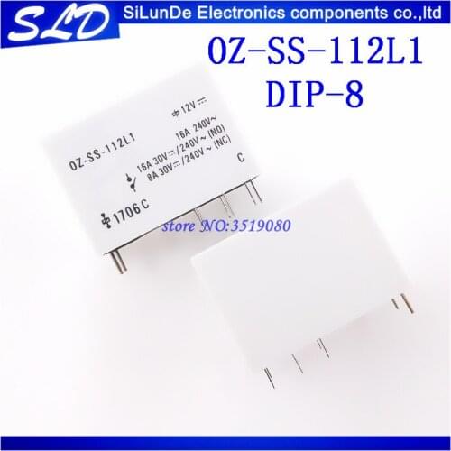Free Shipping 10pcs/lot OZ-SS-112L1 OZ-SS-112L OZ SS 112L 12VDC 12V 16A 8PIN new and original In Stock