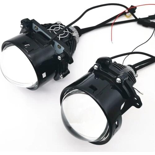 Bi-LED Lens H7 H4 H1 9005 9006 Projector Headlight 2.5 3.0 2.0 Inch 80W Universal Kit Tuning Car Lights Accessories Cars Styling