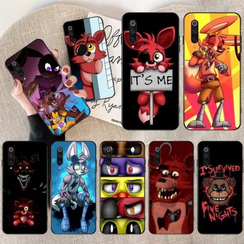 Cartoon Fox Fnaf Plush Foxy Phone Case for Xiaomi Mi Note 10 Lite Mi 9T Pro xiaomi 10 10 CC9 Pro 9SE