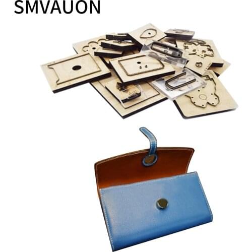 Wooden Die Cutting Diy Long Wallet Multi Card Bag Coin Purse Mould Scrapbook Suitable for Die Cutting Machine（Size：20*10.8*1.5