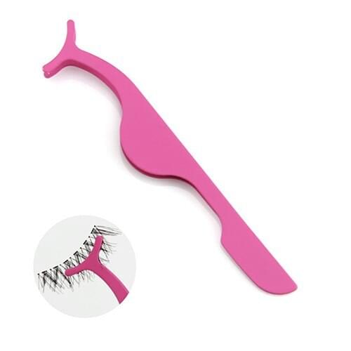 Hot False Eyelash Auxiliary Applicator Remover Nipper Tweezer Clip Makeup Tool 7H3C BGI4