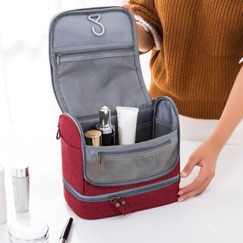 New travel makeup storage bag Large-capacity waterproof and mildew-proof wet and dry separation Portable hook wash bag RH523