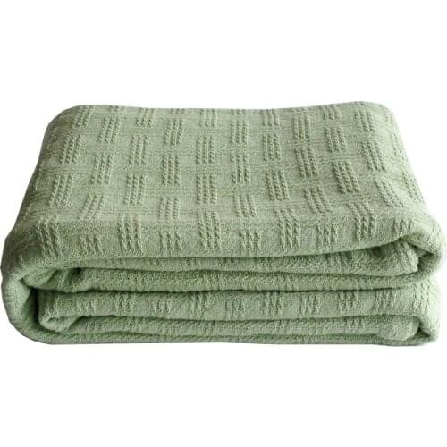 Cotton Knitted Blanket Home Bedding Sheet Baby Comforter Plaid Pets Dogs Blankets Cover