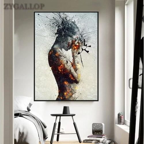 Broken Woman Statue Canvas Painting Modern Wall Art Pictures Scandinavian Posters and Prints Bedroom Home Decor Wall Paintings