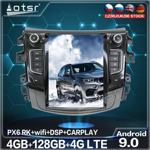 For Nissan Navara 2017 Android Radio Tape Recorder Multimedia Car DVD Player GPS Navigation 128GB Tesla Vertical Big Screen Unit