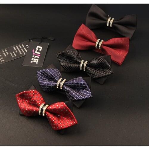 24color New Formal designer Fashion Men Bowties For wedding women bow tie with rhinestone print butterfly Bowtie 30pcs/lot