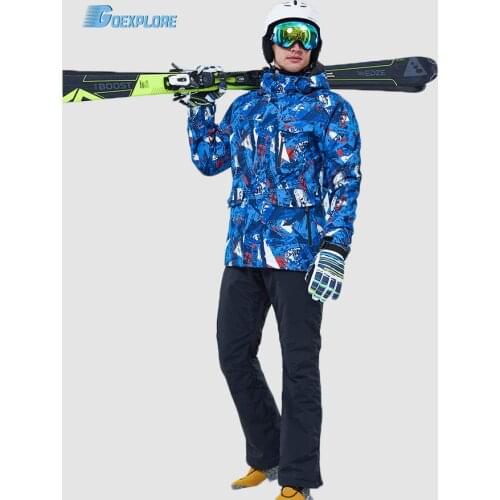 Snow suit Men High Quality Ski Jacket And Pants Snow Warm Waterproof Windproof Trekking Skiing Snowboarding Ski Suits Male