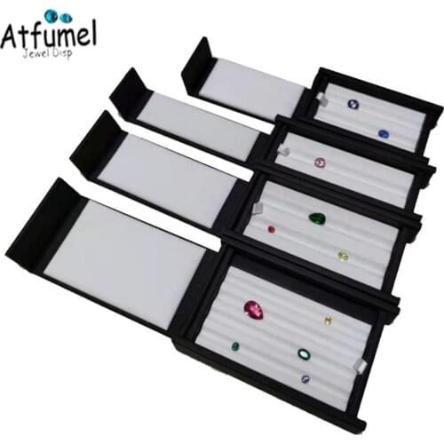 Portable Loose Diamond Jewelry Box Gemstone Jewellery Organizer Diamond Beads Jewelry Packaging Tray Zircon Gift Box Showcase