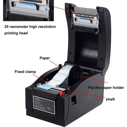 Factory direct sales Barcode label printers Thermal Clothing tag label printer Ethernet port USB serial port