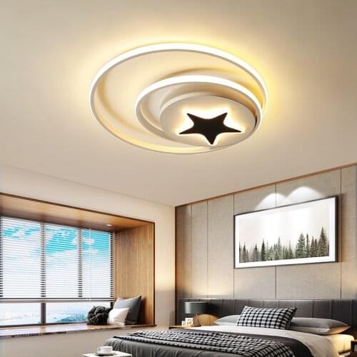 Modern ultra-thin and simple acrylic LED ceiling lamp, suitable for living room, bedroom, study, Nordic lamps and lanterns